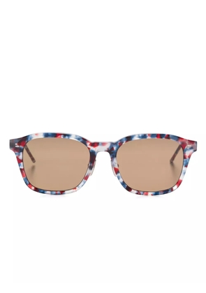 Thom Browne Eyewear tortoiseshell-effect sunglasses - Blue