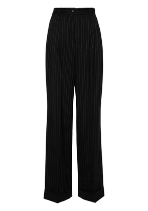 Dolce & Gabbana pinstriped wide-leg trousers - Black
