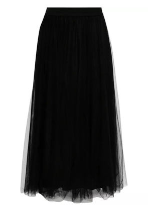 Fabiana Filippi tulle midi skirt - Black