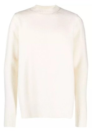 OAMC logo intarsia-knit wool jumper - White
