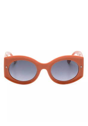 DSQUARED2 EYEWEAR Hype oval-frame sunglasses - Orange