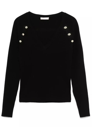 LIU JO V-neck sweater - Black
