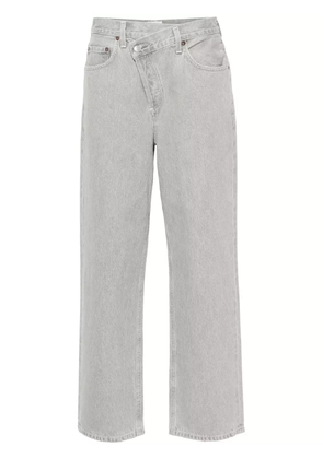 AGOLDE Criss Cross high-waist straight-leg jeans - Grey