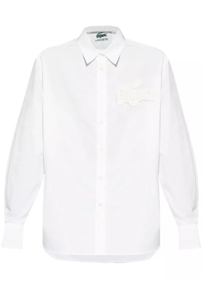 Lacoste logo-appliqué shirt - White