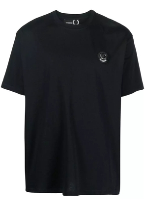 Raf Simons X Fred Perry logo-patch short-sleeved T-shirt - Black