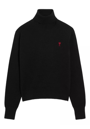 AMI Paris Ami de Coeur turtleneck sweater - Black
