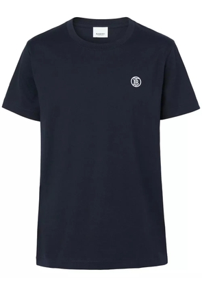 Burberry TB-embroidered cotton T-shirt - Blue