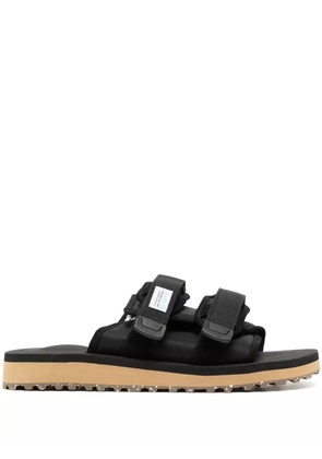 Suicoke Moto logo-patch slides - Black
