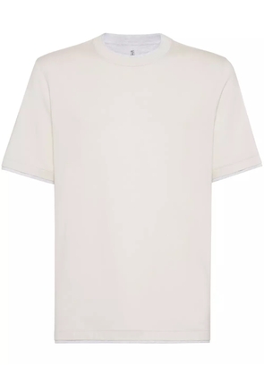 Brunello Cucinelli layered-detail T-shirt - White