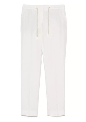 Eleventy tapered trousers - White