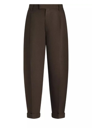 Dolce & Gabbana pleat-detailing trousers - Brown