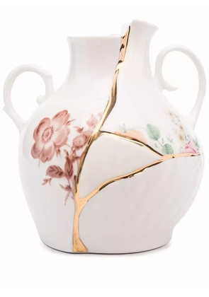 Seletti x Marcantonio Raimondi Malerba Kintsuji small vase (18cm x 16cm) - White