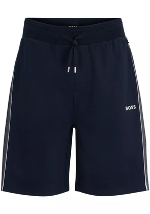 BOSS logo-embroidered track shorts - Blue