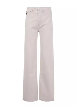 LOIS JEANS Lindsay logo-patch jeans - White