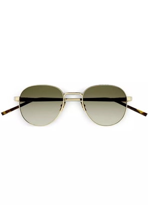 Saint Laurent Eyewear logo-engraved sunglasses - Gold