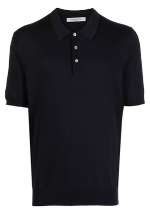 Fileria short-sleeve cotton polo shirt - Blue