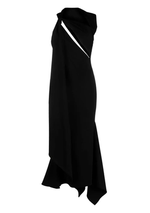 The Attico cut-out midi dress - Black