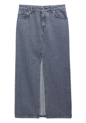 Filippa K front-slit organic cotton maxi skirt - Grey