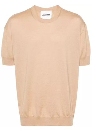 Jil Sander short-sleeve wool jumper - Neutrals