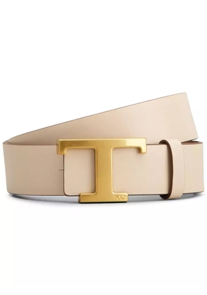 Tod's T Timless reversible leather belt - Brown