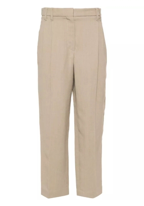 Brunello Cucinelli cropped tapered trousers - Neutrals