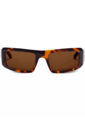 Palm Angels Eyewear Kerman rectangular-frame sunglasses - Brown