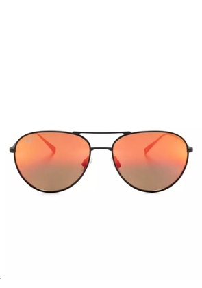 Maui Jim Walaka pilot-frame sunglasses - Black