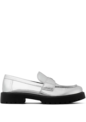 Tory Burch Classic lug loafers - Silver