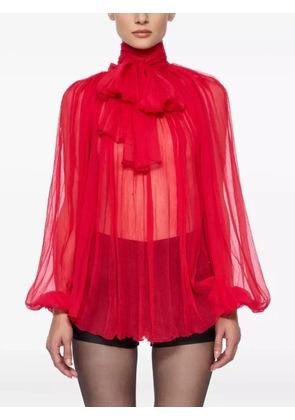Atu Body Couture chiffon blouse - Red