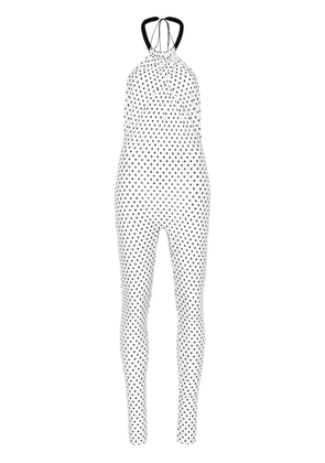 Atu Body Couture polka dot jumpsuit - White