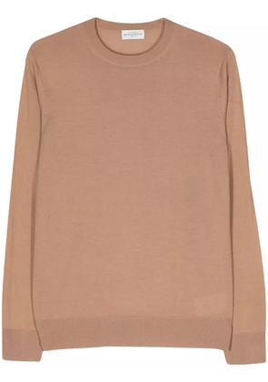 Ballantyne crew-neck wool jumper - Brown