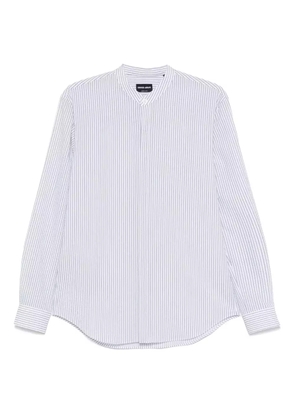 Giorgio Armani striped cotton shirt - Blue