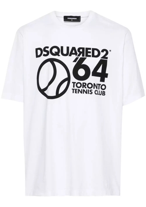 DSQUARED2 logo-print cotton T-shirt - White