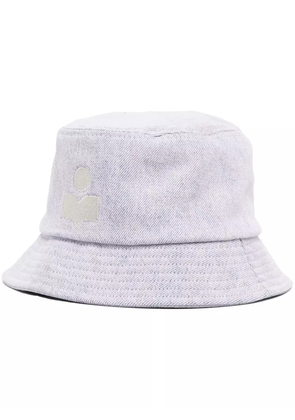ISABEL MARANT Haley logo-embroidered bucket hat - Purple