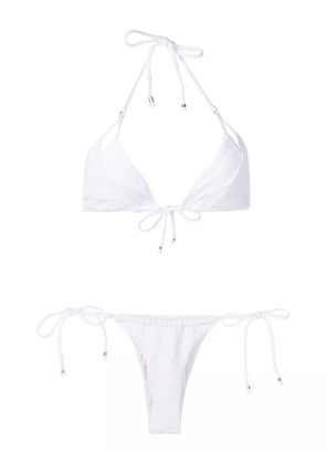 Amir Slama halterneck triangle bikini - White