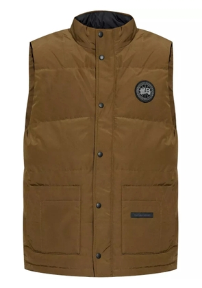 Canada Goose logo-patch gilet - Green