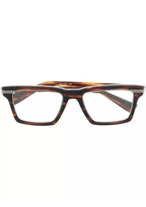 Balmain Eyewear square-frame glasses - Brown