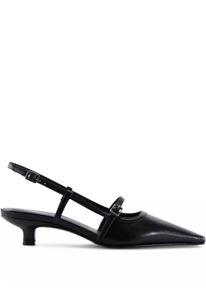 Notabene Elenne pointed-toe kitten-heel pumps - Black