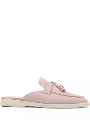 Scarosso Lucrezia tassel suede mules - Pink