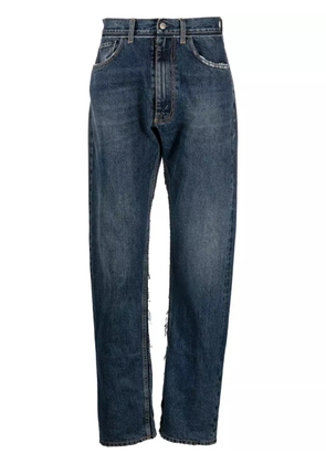 Maison Margiela x Pendleton yoke-detail tapered jeans - Blue