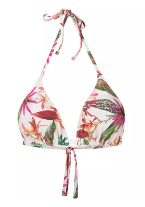 Lygia & Nanny Iasmin floral-print bikini top - White