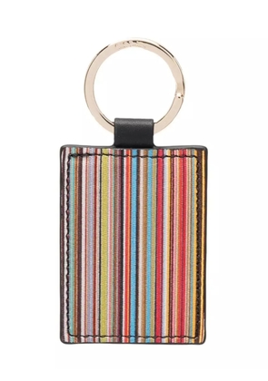 Paul Smith stripe print keyring - Black