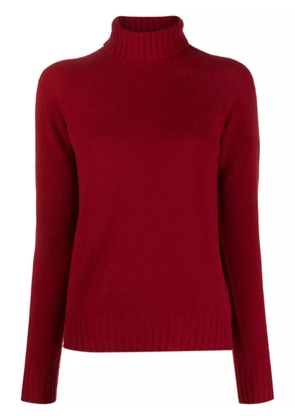 Drumohr roll-neck wool jumper - Red