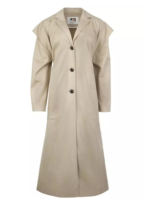 Ports 1961 cut-out cotton trench coat - Neutrals