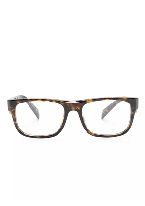 Prada Eyewear tortoiseshell-effect square-frame glasses - Brown