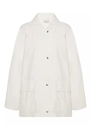 The Row button-front utility jacket - White