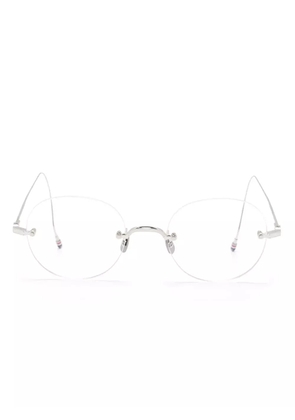 Thom Browne Eyewear round-frame glasses - Silver