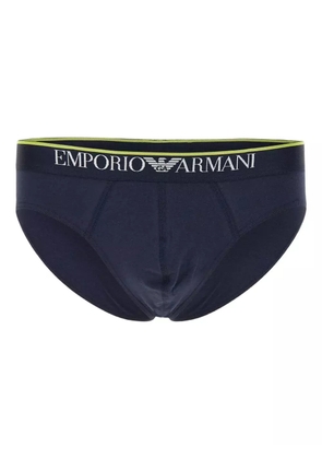Emporio Armani printed briefs (pack of two) - Blue