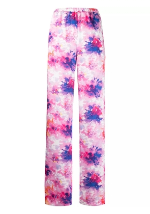 MSGM floral-print trousers - Pink