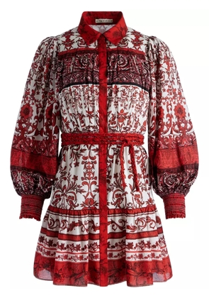 alice + olivia Tiffie floral-print dress - Red